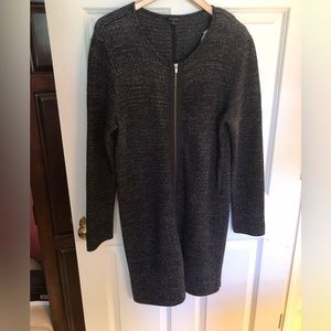 Talbots sweater zip front tunic.